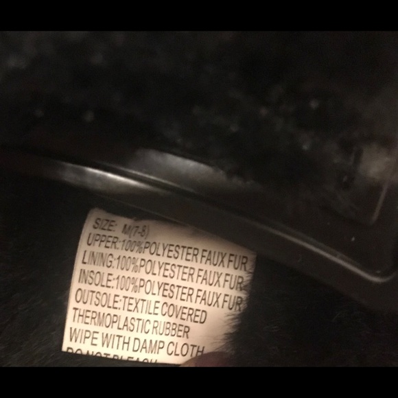 🎉HP🎉💕Betsey Johnson Blk cheetah Furry slippers - Picture 7 of 7